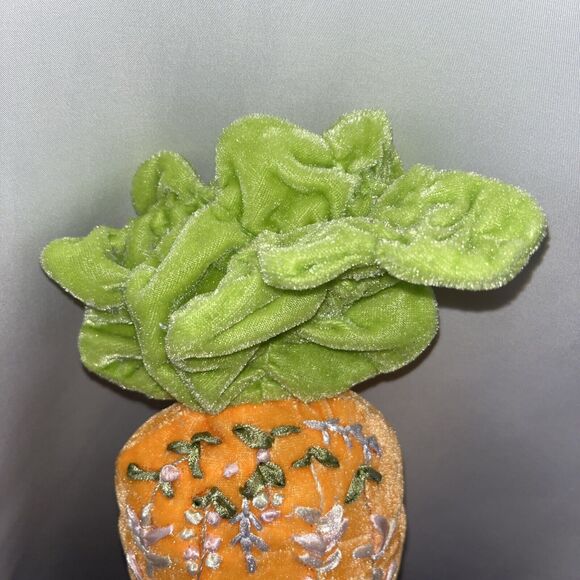 Easter Carrot Decorative Plush 13” Tall Multicolor Unbranded - Picture 2 of 6